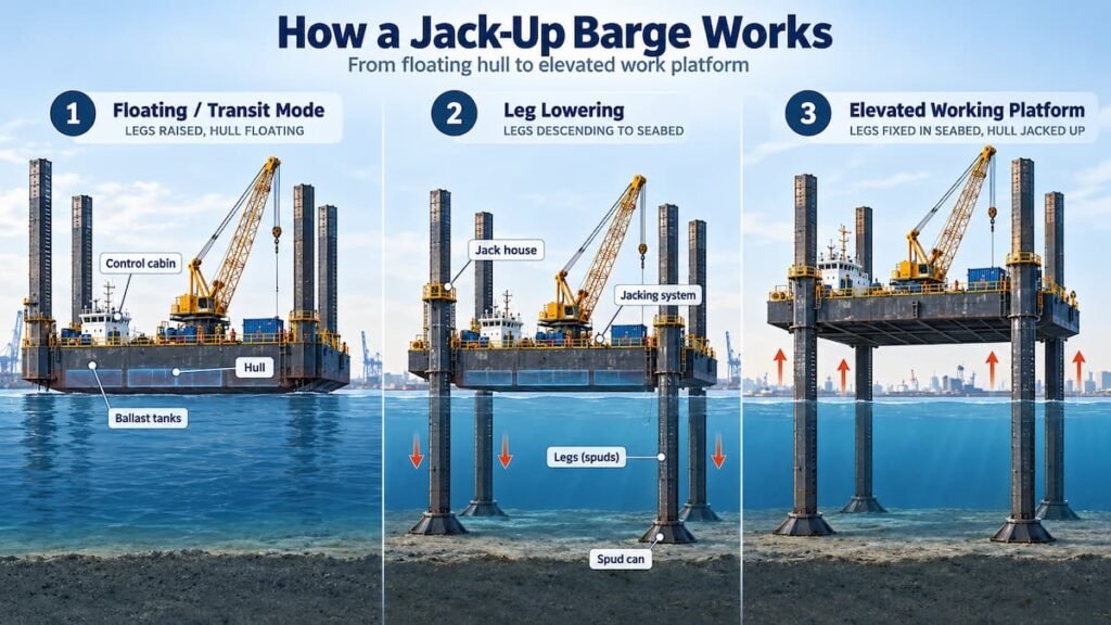 how-jack-up-barge-works